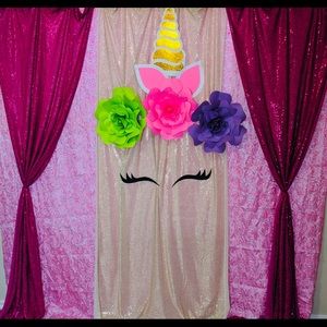 Unicorn theme flower set